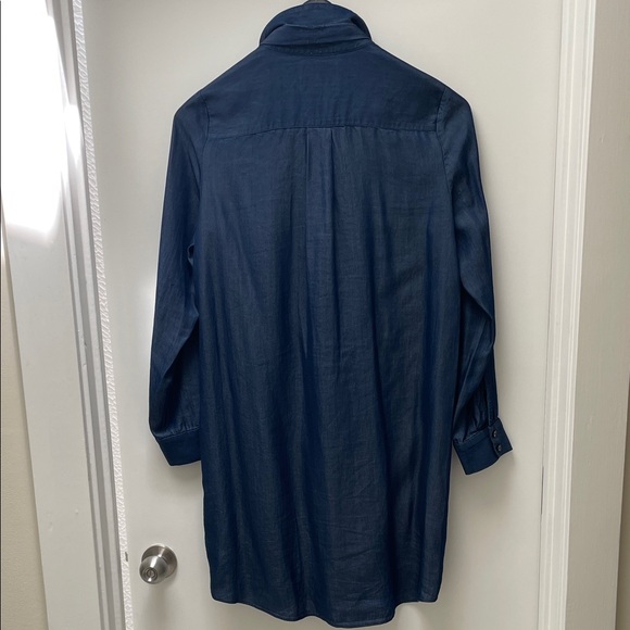 Kate Spade Navy Button-Up Shirt Dress Size 8 EUC - Picture 4 of 4